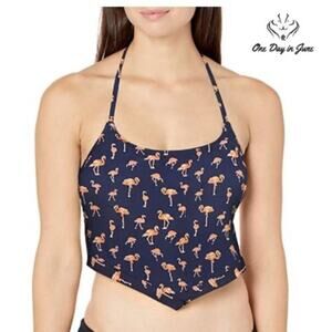 Cyn Luca Standard Hankerchief Tankini Top Swimsuit Size S